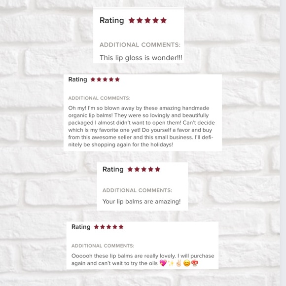 LAST ONE! (7) Sampler Organic Handcrafted Lip Balms - Picture 5 of 7